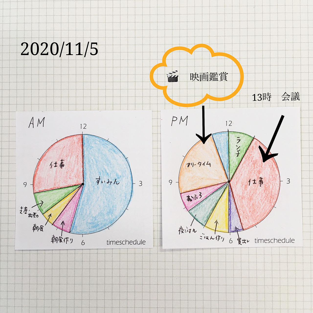 【100枚】5種スケジュール管理メモ「書籍用紙」の商品画像