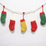 クリスマスソックス　Xmasガーランド〈くつした〉　サンタ　プレゼントの商品画像