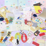 おすそ分けBOXファイル ＆miniジャバラファイル　mini立体BOX封筒　mini封筒コレクションファイル　紙モノ・ハンドメイド素材セットの商品画像