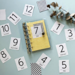 【モノトーン】Monthly seal｜1月〜12月 英語表記　▷　マンスリー　手帳　シールの商品画像